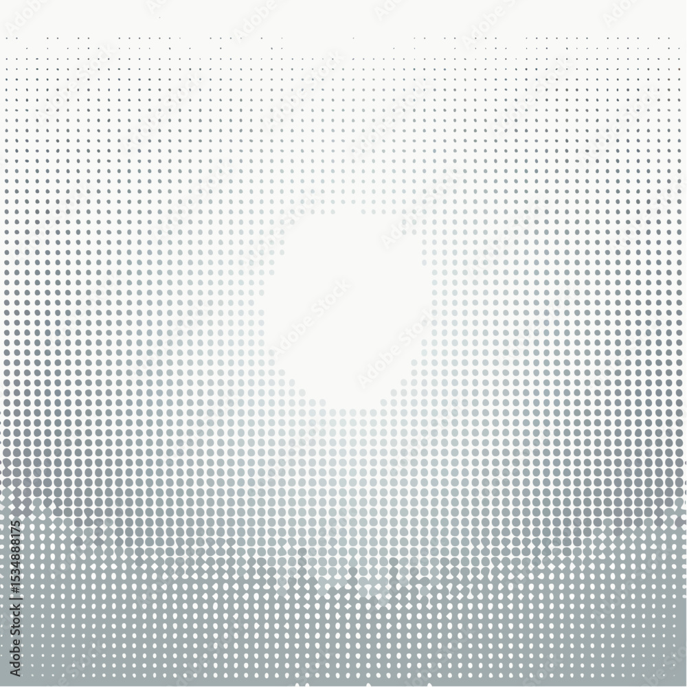 Poster Abstract halftone pattern with gradient creating an optical illusion background design