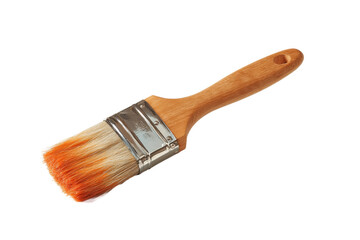 [Transparent Background PNG]Wooden Paintbrush on White Background
