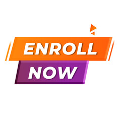 Enroll now png education alert sticker Study form badge