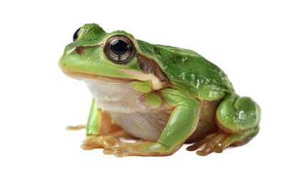 Naklejka premium [Transparent Background PNG]Close-up of a Green Frog