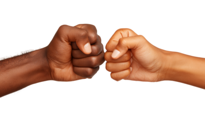 [Transparent Background PNG]Two Hands in Fist Greeting