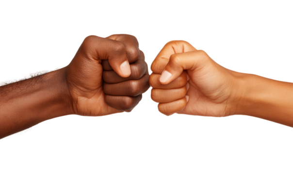 [Transparent Background PNG]Two Hands in Fist Greeting
