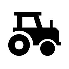 toy tractor isolated on white