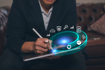 Digital transformation tech strategy, IoT, internet of thing. transformation of ideas and adoption...