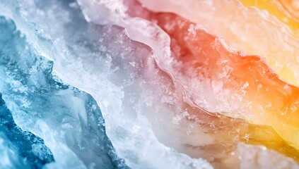 Fototapeta premium This digital abstract art features a watercolor marble texture with soft gradients and a white backdrop.