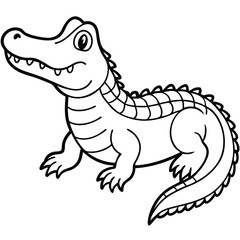 Fototapeta premium Powerful Alligator Reptile Predator