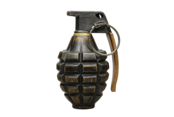 [Transparent Background PNG]Vintage Hand Grenade Replica