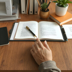 Fototapeta premium reading a book