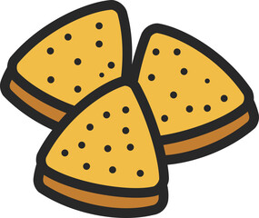 Scone Filled Line Icon