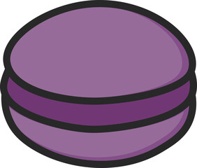 Macaron Filled Line Icon