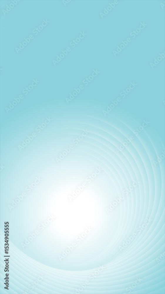 Poster blue white smooth circles abstract tech geometric motion background. vertical looped video animation