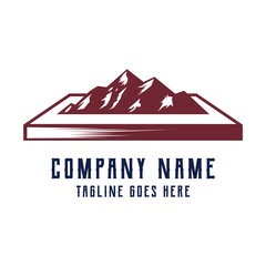 Black Rocky Mountain Silhouette for Outdoor for Adventure T Shirt Design