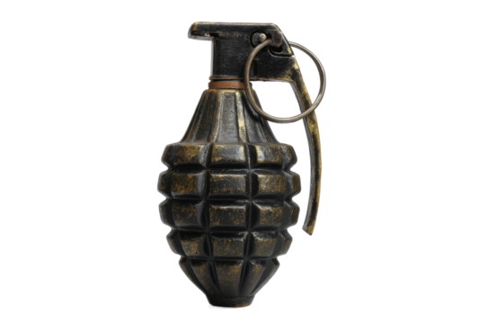 [Transparent Background PNG]Vintage Hand Grenade Weaponry Item