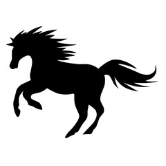 horse silhouette illustration