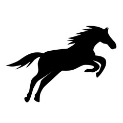horse silhouette illustration