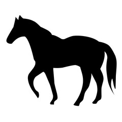 horse silhouette illustration
