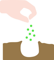 Plant Seeds Flat Icon
