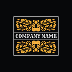 Square Classic Vintage Retro Ornament Border Frame Royal Badge Emblem Stamp Label