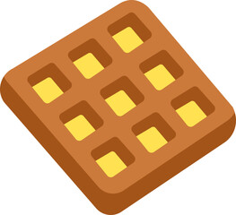 Waffle Flat Icon