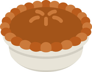 Savory Pie Flat Icon