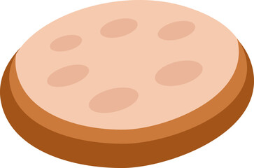 Pita Bread Flat Icon