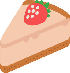 Cheesecake Flat Icon
