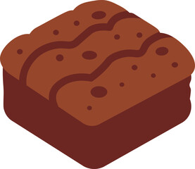 Brownie Flat Icon