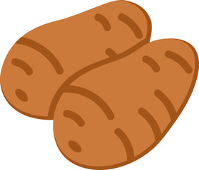 Sweet Potato Flat Icon