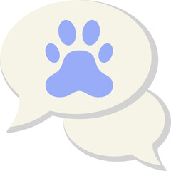 Pet Discussion Flat Icon