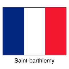 Obraz premium flag of Saint-barthlemy