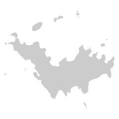 map of Saint-barthlemy shadow
