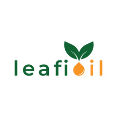 Leaf Oil Logo – Natural Oil Drop with Leaf Symbol Vector Design, Eco-Friendly Oil Brand Logo