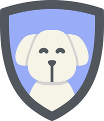 Dog Insurance Flat Icon