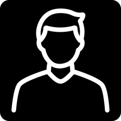 Male Toilet Glyph Icon