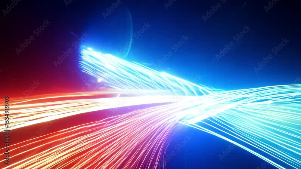 Poster colorful light trails in dark background creating dynamic patterns and vivid effects for abstract ar