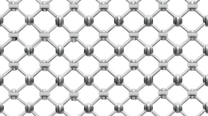 Fototapeta premium Intricate Honeycomb seamless pattern Design Featuring Metallic Hexagonal Shapes on a Black Background
