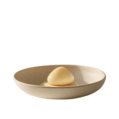 Gourmet bread roll with smooth butter and creamy sauce