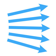 blue arrows vector