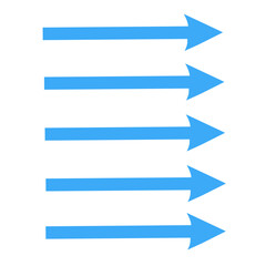 blue arrows vector