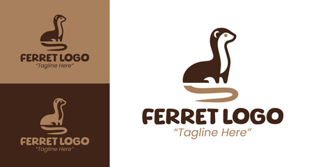 Elegant and Stylish Ferret Logo Design for Corporate Branding Solutions