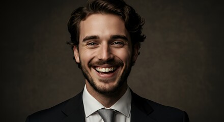 Portrait of a Happy Smiling Businessman