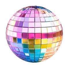 Sparkling Sphere: A radiant mirror ball, illuminated by a kaleidoscope of vibrant colors, setting the stage for a night of music, dance, and unforgettable moments.