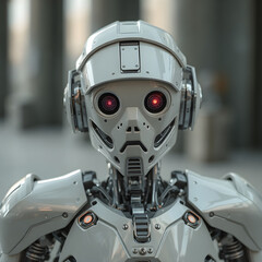 Fototapeta premium robot cyborg soldier