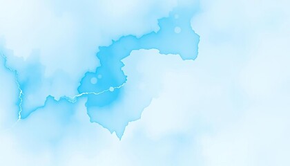 Obraz premium Soft sky blue watercolor wash background with marble texture, ideal for card design, design, card