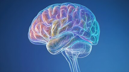 Human brain anatomy neurological network structure