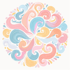 Fototapeta premium abstract illustration embodies mindfulness meditation
