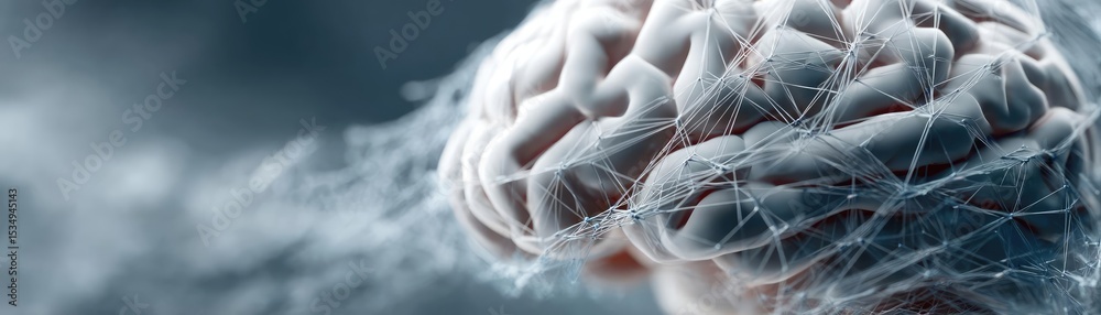 Poster wealth planning efficiency through goals and savings concept. a close-up view of a human brain surro