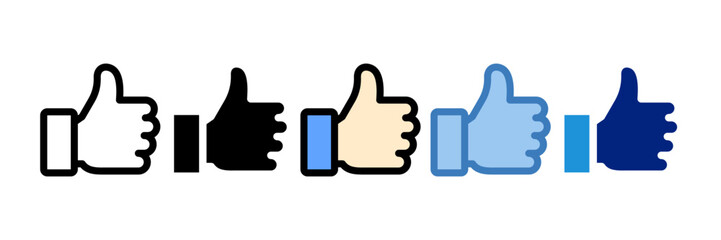 Thumbs Up Icon Element For Design