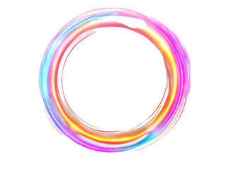 glowing neon sign frame, inner shadow realism, isolated on transparent background