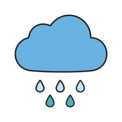 Simple and Clean Weather Symbols – Vector Illustration